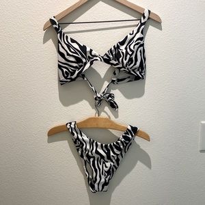 Zebra bikini size medium